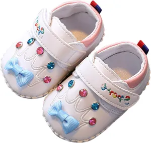 Cute 𝐂artoon Prewalkers Shoes for Infant Baby Boys Girls Soft Sole Leather Non Slip Comfortable Sports Baby Water