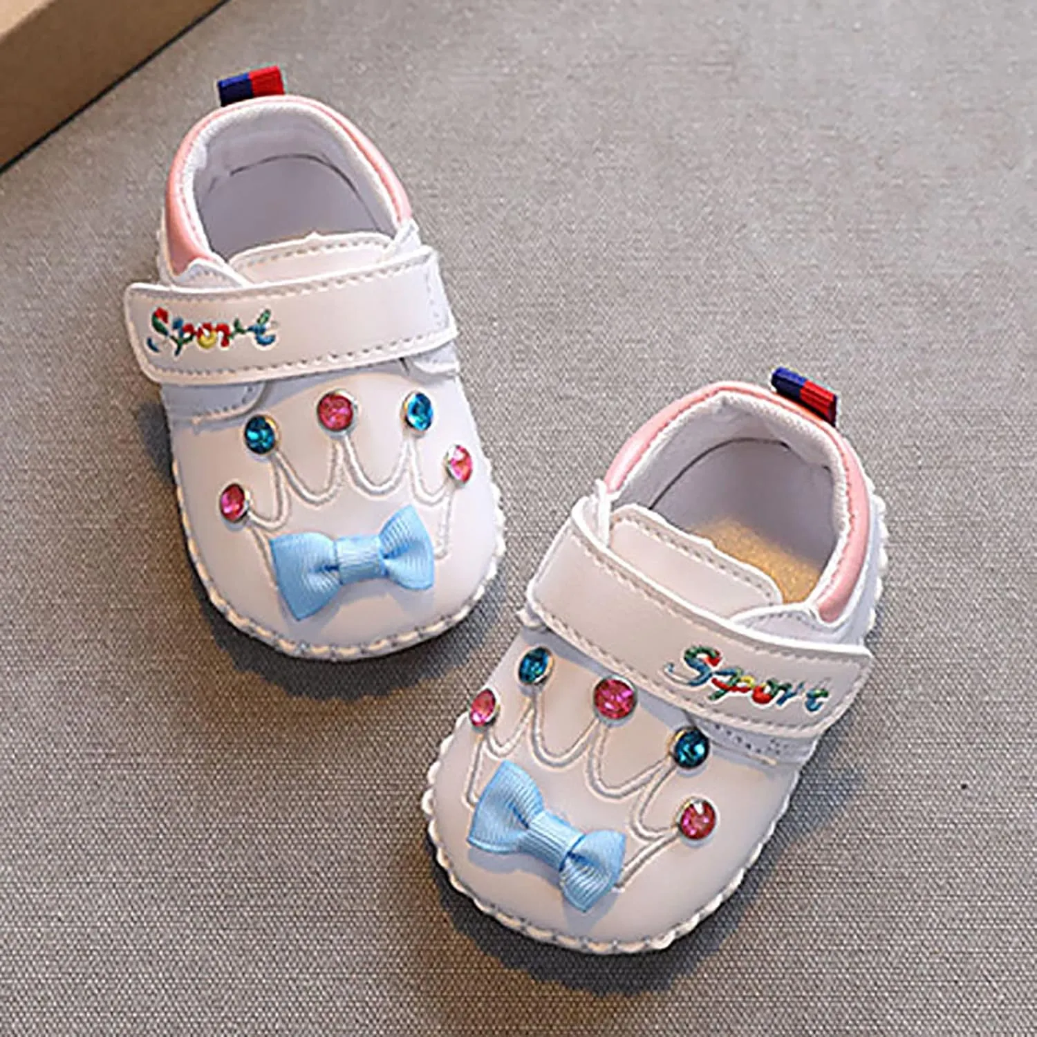 Cute 𝐂artoon Prewalkers Shoes for Infant Baby Boys Girls Soft Sole Leather Non Slip Comfortable Sports Baby Water