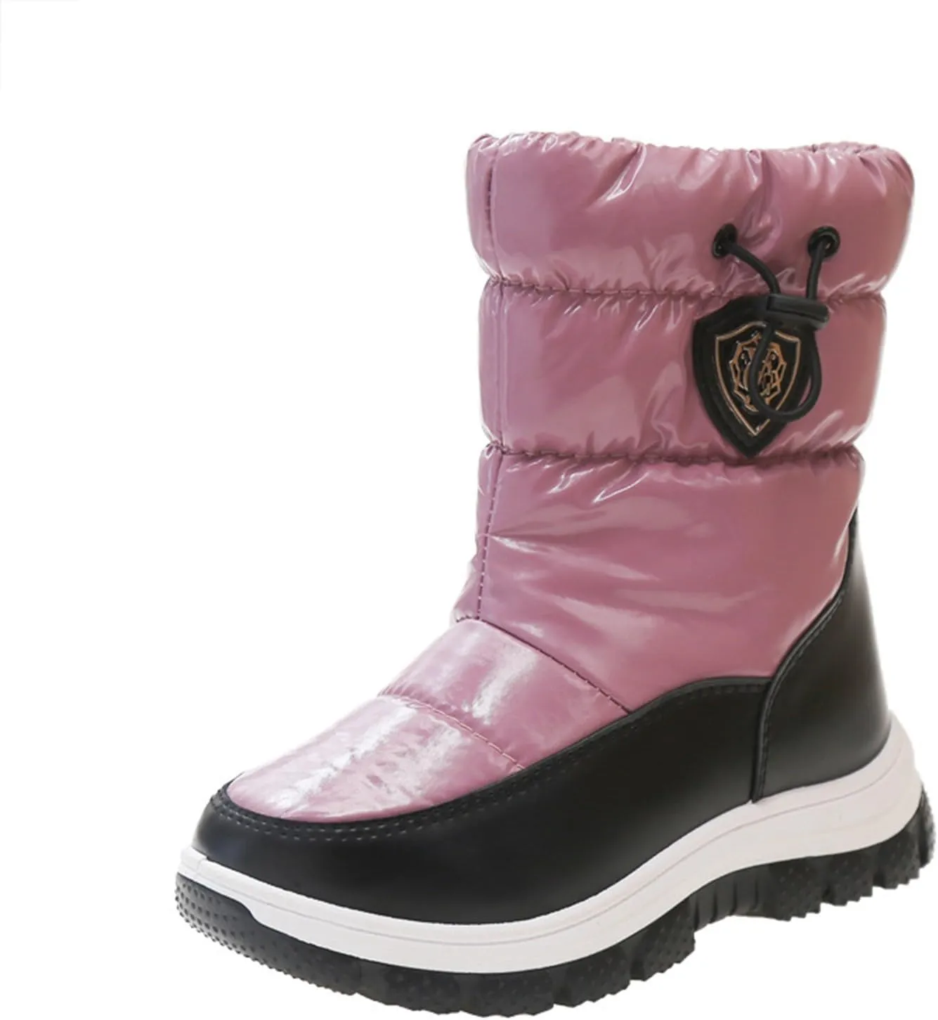 Insulated Snow Boots for Kids Waterroof Winter Comfortable Mid Calf Thicken Warm Outdoor Hiking Sport Sneakers
