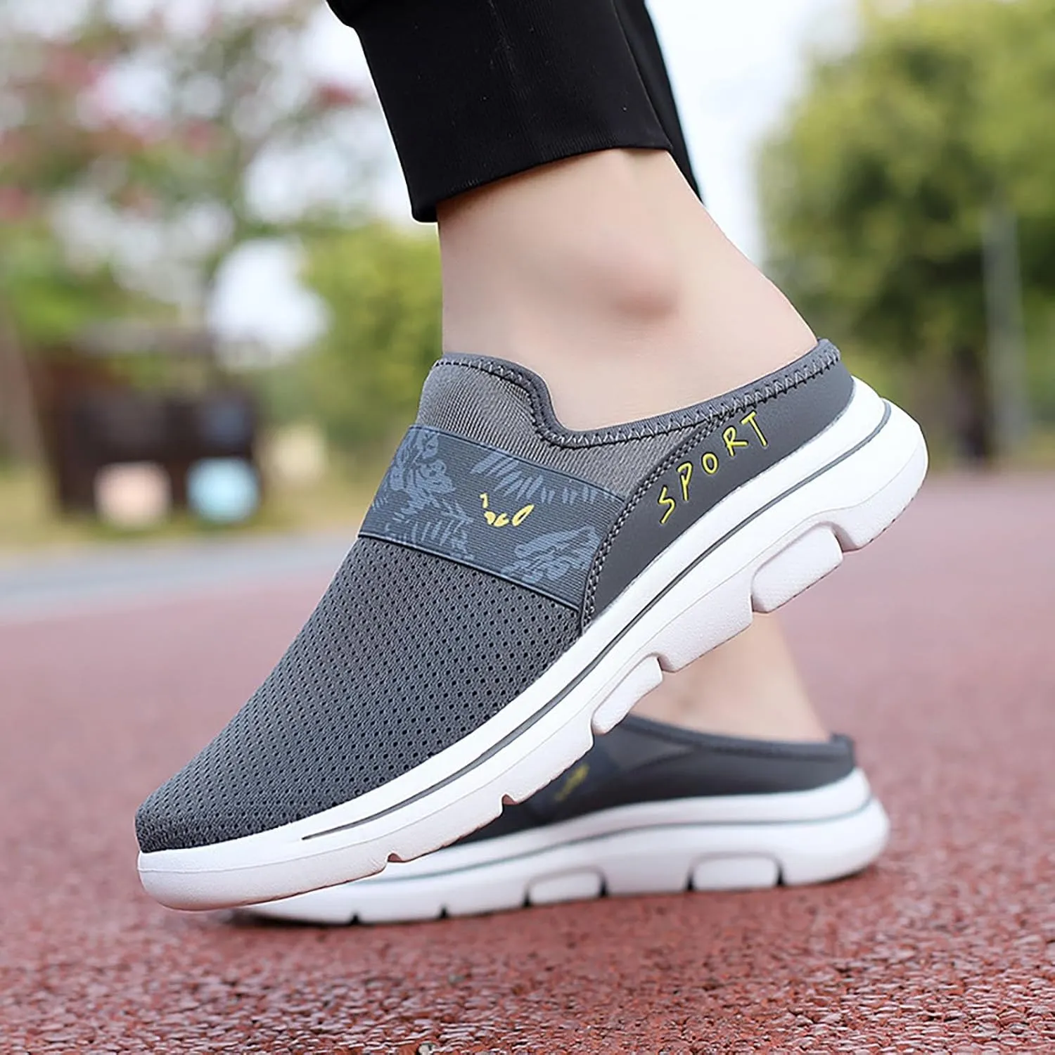 Mules for Women 2025 Backless Walking Sneakers Mens Casual Shoes Sports Casual Tennis Shoes Men Shoes Sneakers Steel Toe Tennis Shoe Loafers Dress Shoe