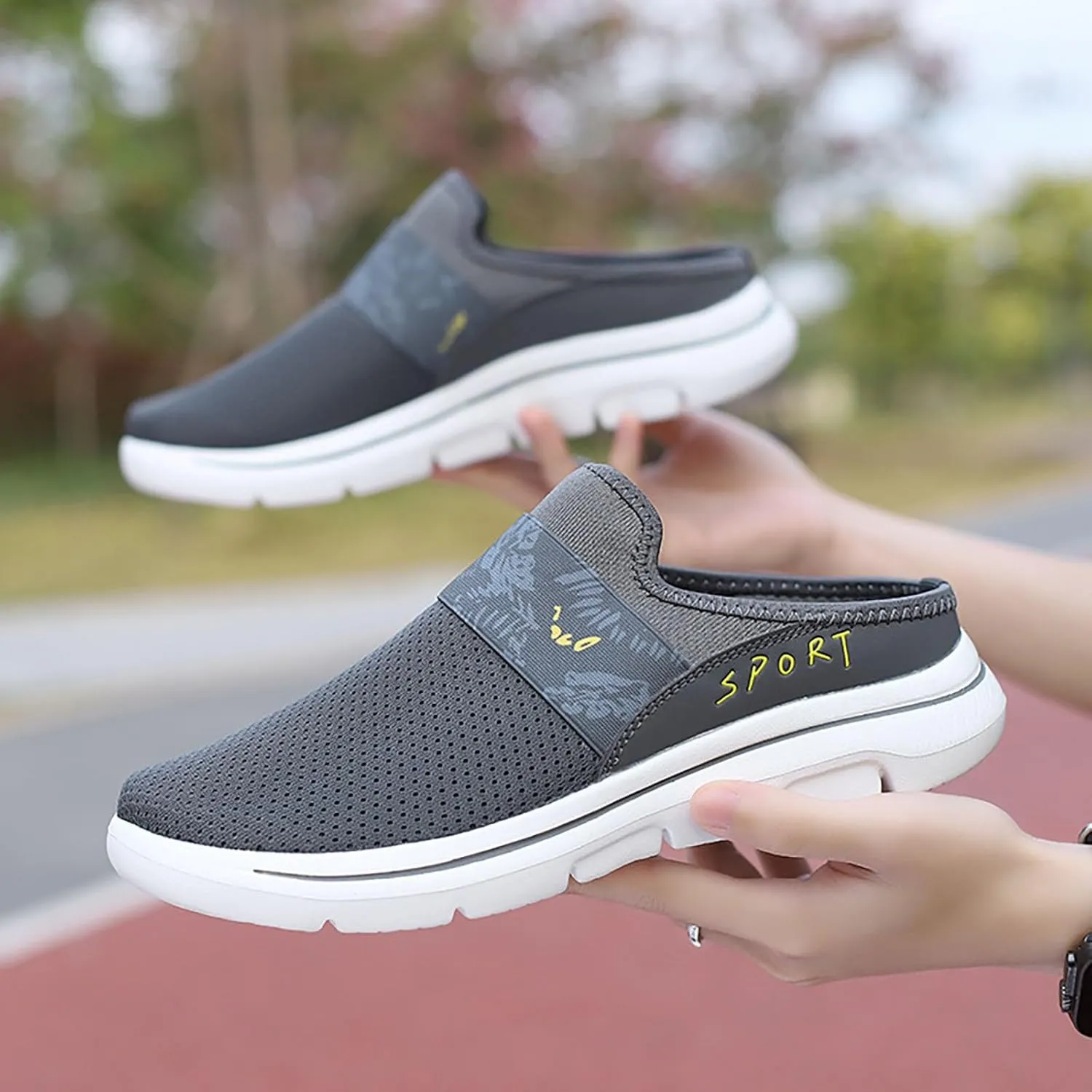 Mules for Women 2025 Backless Walking Sneakers Mens Casual Shoes Sports Casual Tennis Shoes Men Shoes Sneakers Steel Toe Tennis Shoe Loafers Dress Shoe