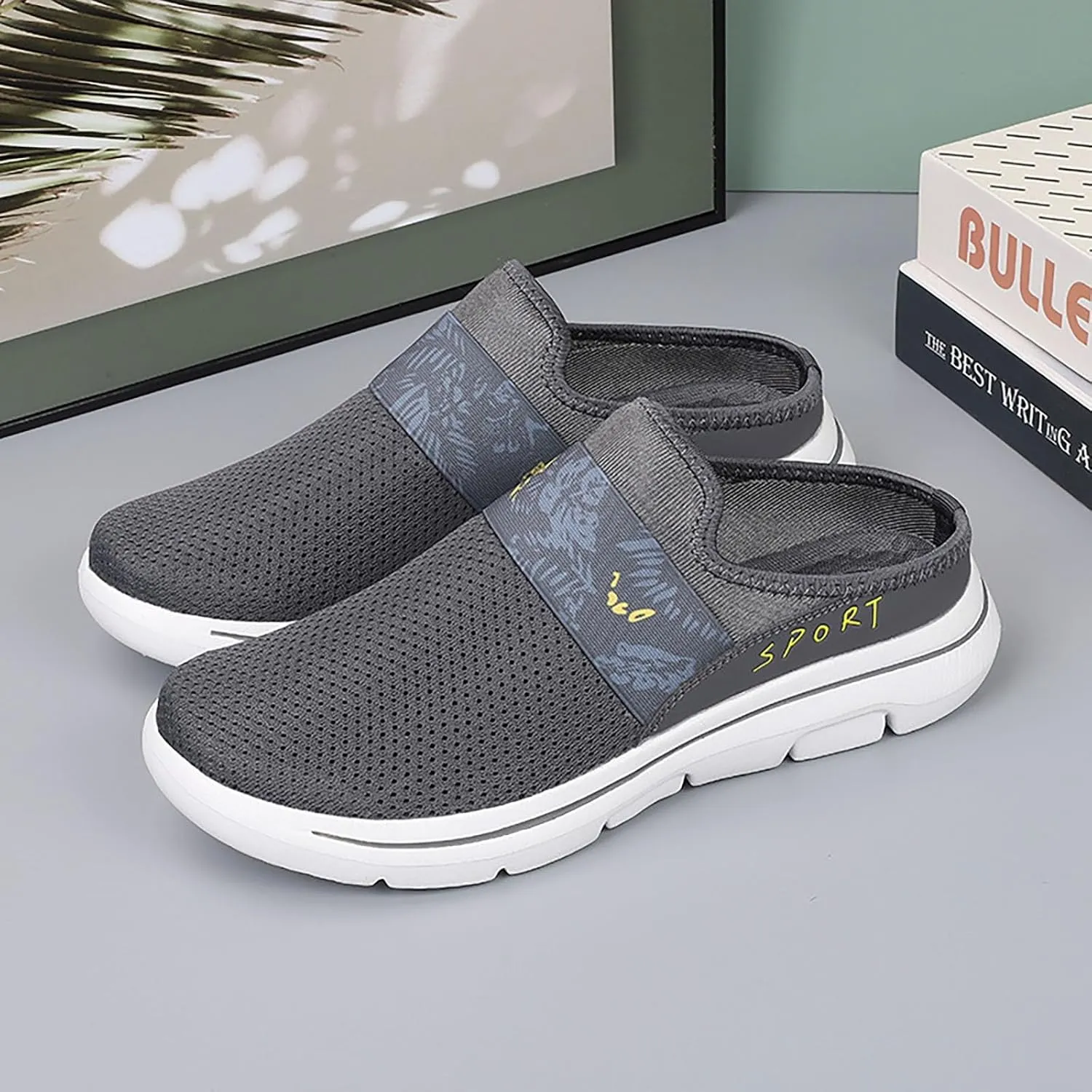 Mules for Women 2025 Backless Walking Sneakers Mens Casual Shoes Sports Casual Tennis Shoes Men Shoes Sneakers Steel Toe Tennis Shoe Loafers Dress Shoe