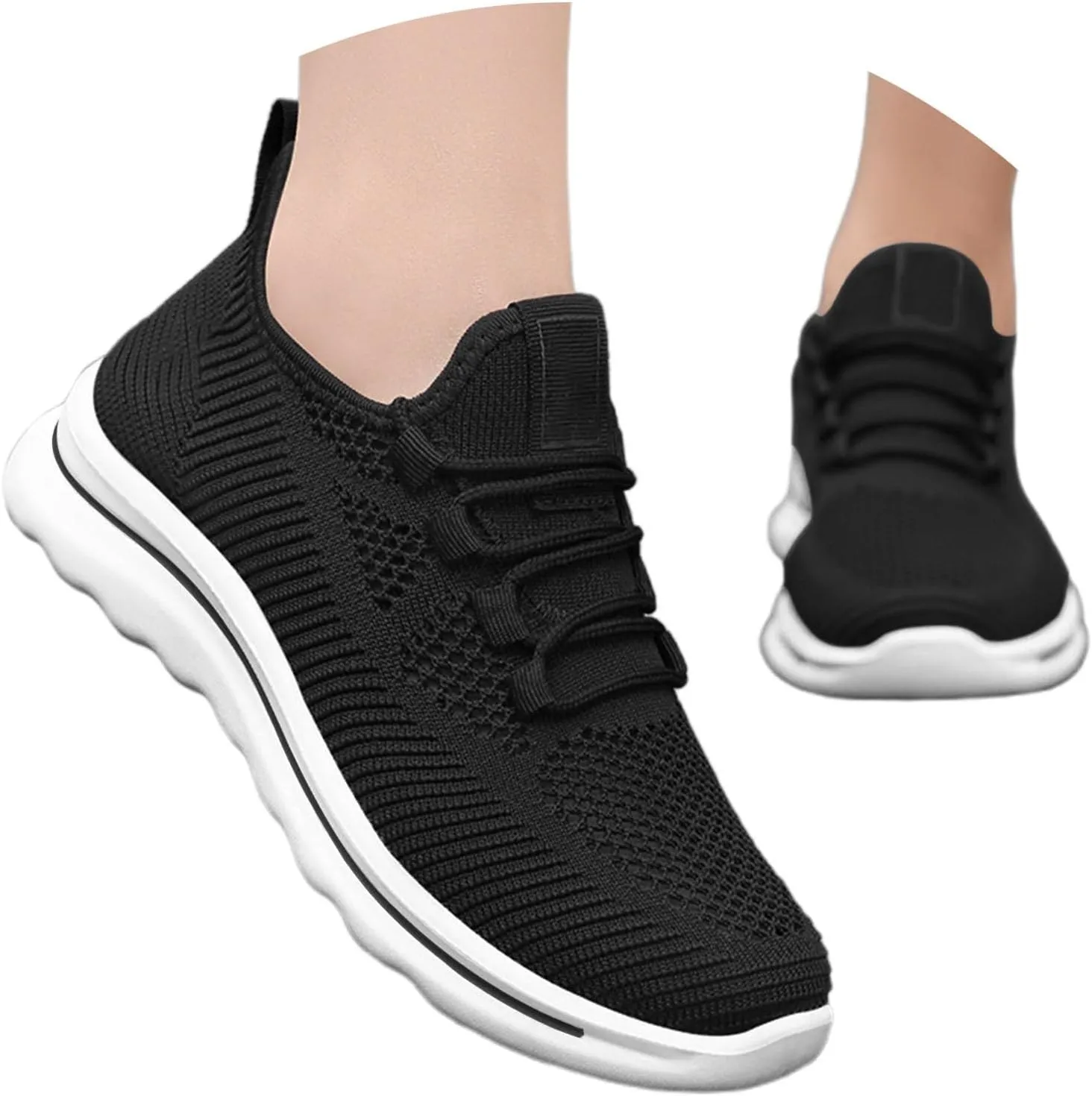 Orthopedic Walking Shoes for Women Fashion Work Business Walking Sneakers Summer Lightweight Breathable Mesh Sneakers