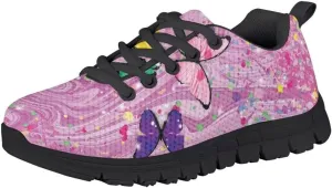 Pinupub Kids Casual Sports Shoes Colorful Print Comfort Breathable Slip On Sneakers for Boys Girls
