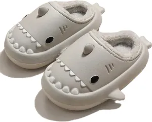 Shark Slippers For Women Men Cozy Funny Fuzzy Slippers For Women Bedroom Slippers House Shoes Slippers Cute Animal Non Slip Warm Slippers For Fall and Winter Indoor Outdoor