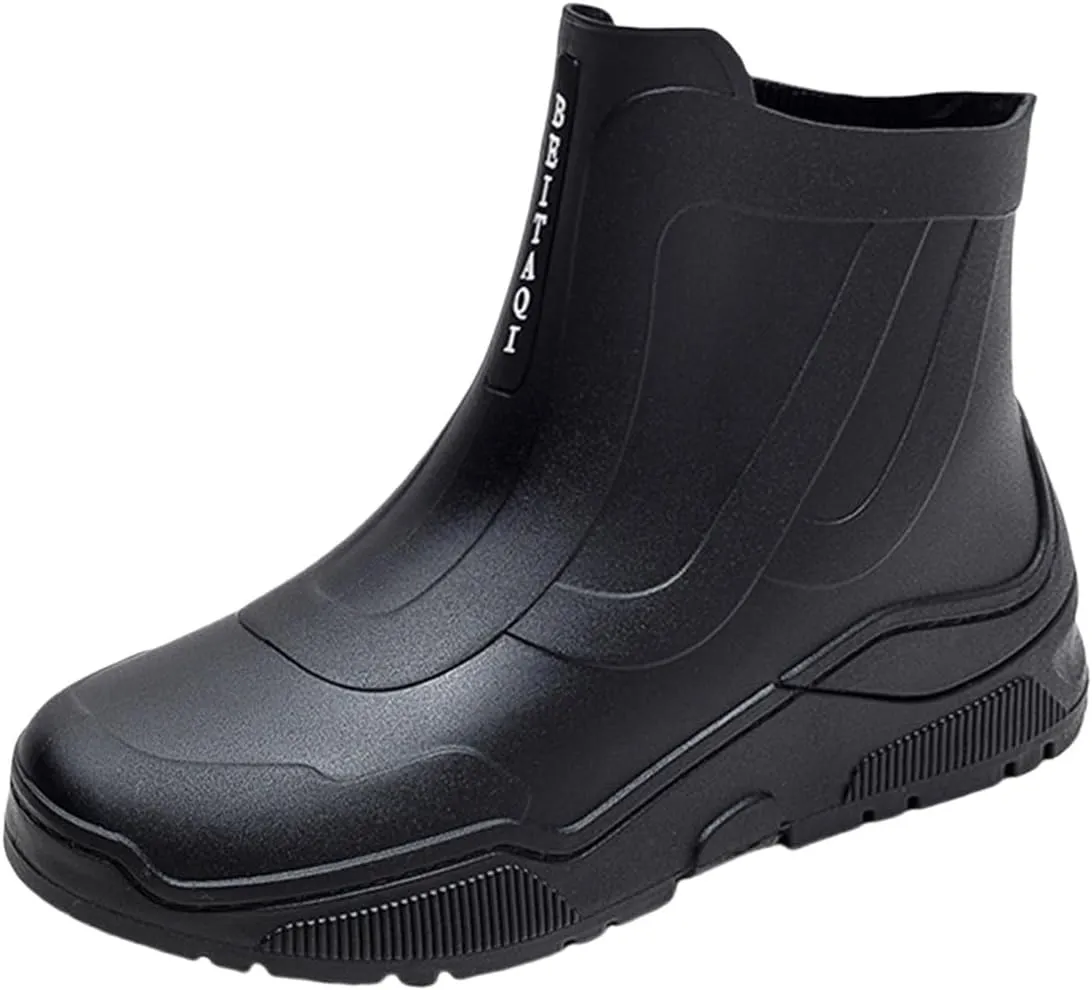 Shoe Cover Snow Rain Boots Water Shoes Couples Same Style Low Top Rubber Shoes Casual Fashion Outdoor Work Officer