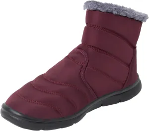Snow Boots Womens Warm Fur Lined Winter Boots Waterproof Ankle Boots Outdoor Booties Comfortable Walking Hiking Shoes Cold-Weather Boots for Women Zip Flat Sneakers Lightweight